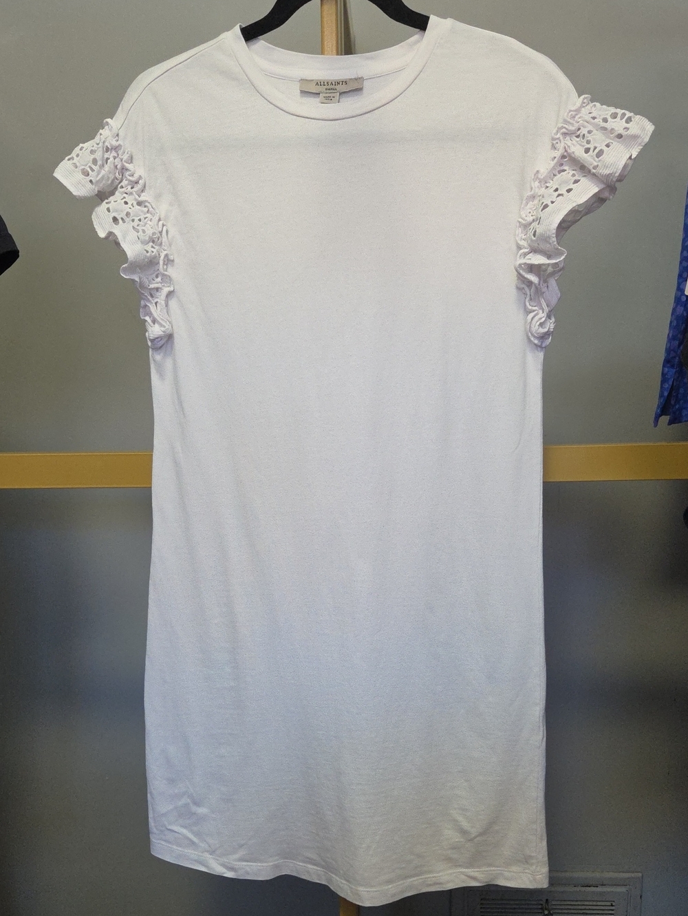 AllSaints White Crewneck Tee - Small